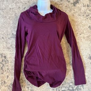 CAbi Burgundy Long Sleeve Top